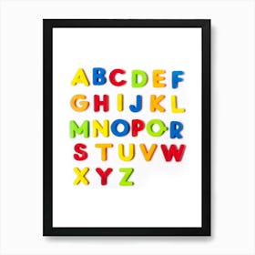 Alphabet Letters Art Print