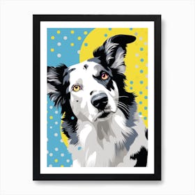 Pop Art Border Collie 2 Art Print