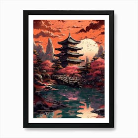 Japanese Pagoda 18 Póster