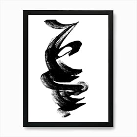 Black & White Abstract Art Print