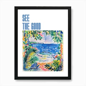 See The Good Poster Seaside Painting Matisse Style 6 Art Print