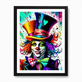 Colorful Madhatter #3 Art Print