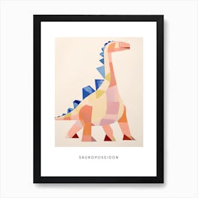Nursery Dinosaur Art Sauroposeidon 1 Poster Art Print