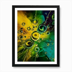 Water Droplets Art Print