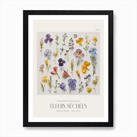 Fleurs Sechees, Dried Flowers Exhibition Poster 14 Art Print