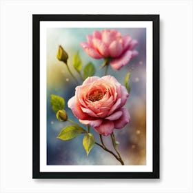 Pink Roses 2 Art Print