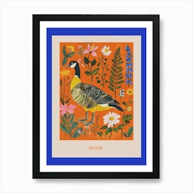 Spring Birds Poster Goose 4 Art Print