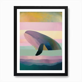 Pastel Humpback Whale Art Print