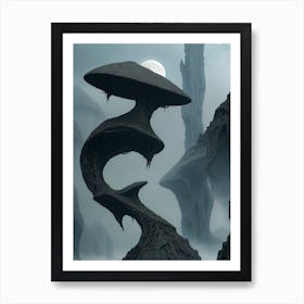 Mushroom Sculpture Art Print