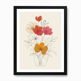 Flowers In A Vase Art Print