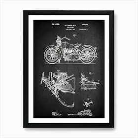 Motorcycle Patent Print Motor Cycle Support Motorcycle Decor Motorcycle Print Motor Bike Patent Patent Vm5511 Art Print