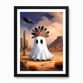 Ghost In The Desert 5 Art Print