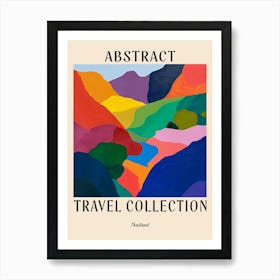 Abstract Travel Collection Poster Thailand 1 Art Print