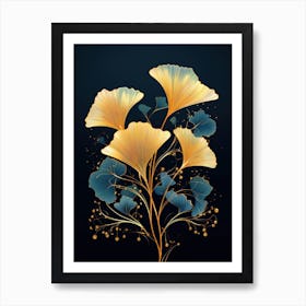 Ginkgo Leaves 12 Art Print