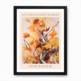 Autumn Flower Market Poster Stockholm 2 Art Print