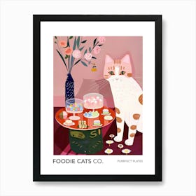 Foodie Cats Co Cat And Candy 4 Art Print