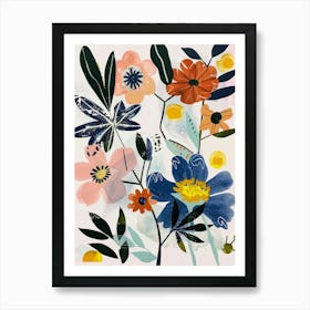 Painted Florals Veronica 2 Art Print