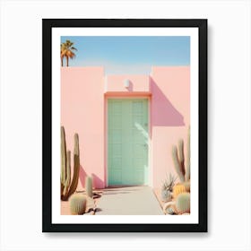 California Dreaming - Pastel Palm Springs Art Print