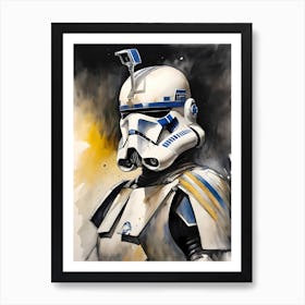 Captain Rex Star Wars Painting (16) Art Print