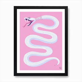 Pink Snake Art Print