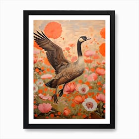 Canada Goose 4 Detailed Bird Painting Art Print