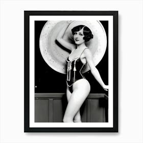 1920's Burlesque Dancer ~Reimagined 45 Art Print