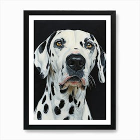 Dalmatian Acrylic Painting 5 Art Print