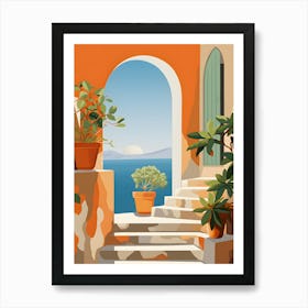 Mediterranean Sea View Art Print