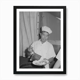 Nyssa, Oregon,Fsa (Farm Security Administration) Mobile Camp,Chef At The Camp, Now Inhabited By Evacuate Art Print