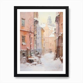 Dreamy Winter Painting Helsinki Finland 1 Art Print