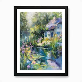  Floral Garden Enchanted Pond 10 Art Print