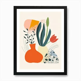 Cute Abstract Objects Collection 4 Art Print