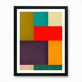 Contemporary modern geometry 24 Art Print