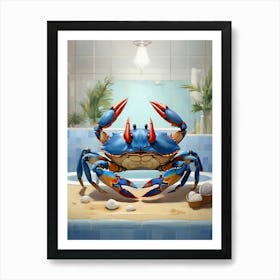 Crab In The Bath 1 Art Print