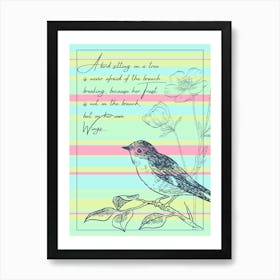 Bird Multi Sign Art Print