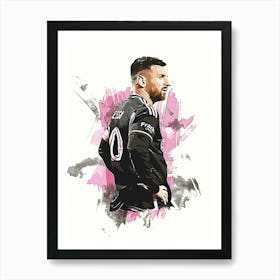 Lionel Messi Miami Art Print