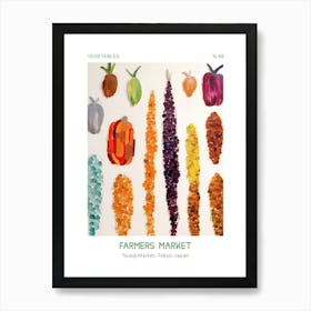 Corn Vegetables Farmers Market 1 Tsukiji Market, Tokyo, Japan Art Print