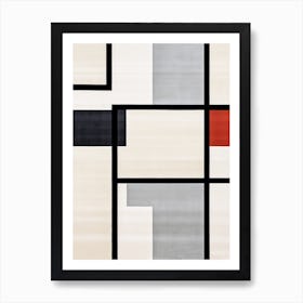 Radiant Rectangles; Mid Century Geometric Illusions Art Print