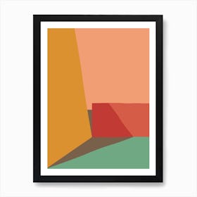 Abstract Structure 3 Vivid Colours Art Print