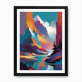 Abstract Landscape Painting 1 Art Print