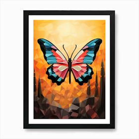 Butterfly Abstract Pop Art 3 Art Print