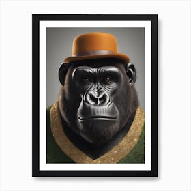 Gorilla In A Hat 2 Poster