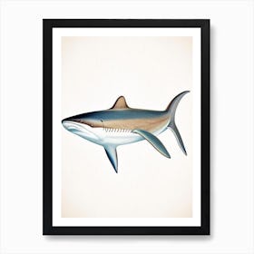 Cookie Cutter Shark 2 Vintage Art Print