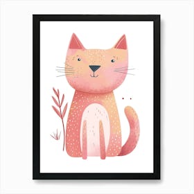 Pixiebob Cat Clipart Illustration 3 Art Print