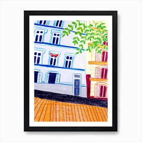 An Uphill Road Or Downhill Art Print