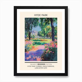 Hyde Park London Parks Garden 3 Art Print