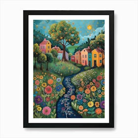 Garden Of Flowers Art Print