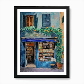 Florence Book Nook Bookshop 4 Art Print