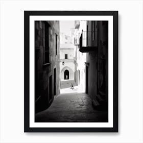 Tarragona Spain Black And White Analogue Photography 4 Art Print