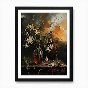 Baroque Floral Still Life Nigella 5 Art Print